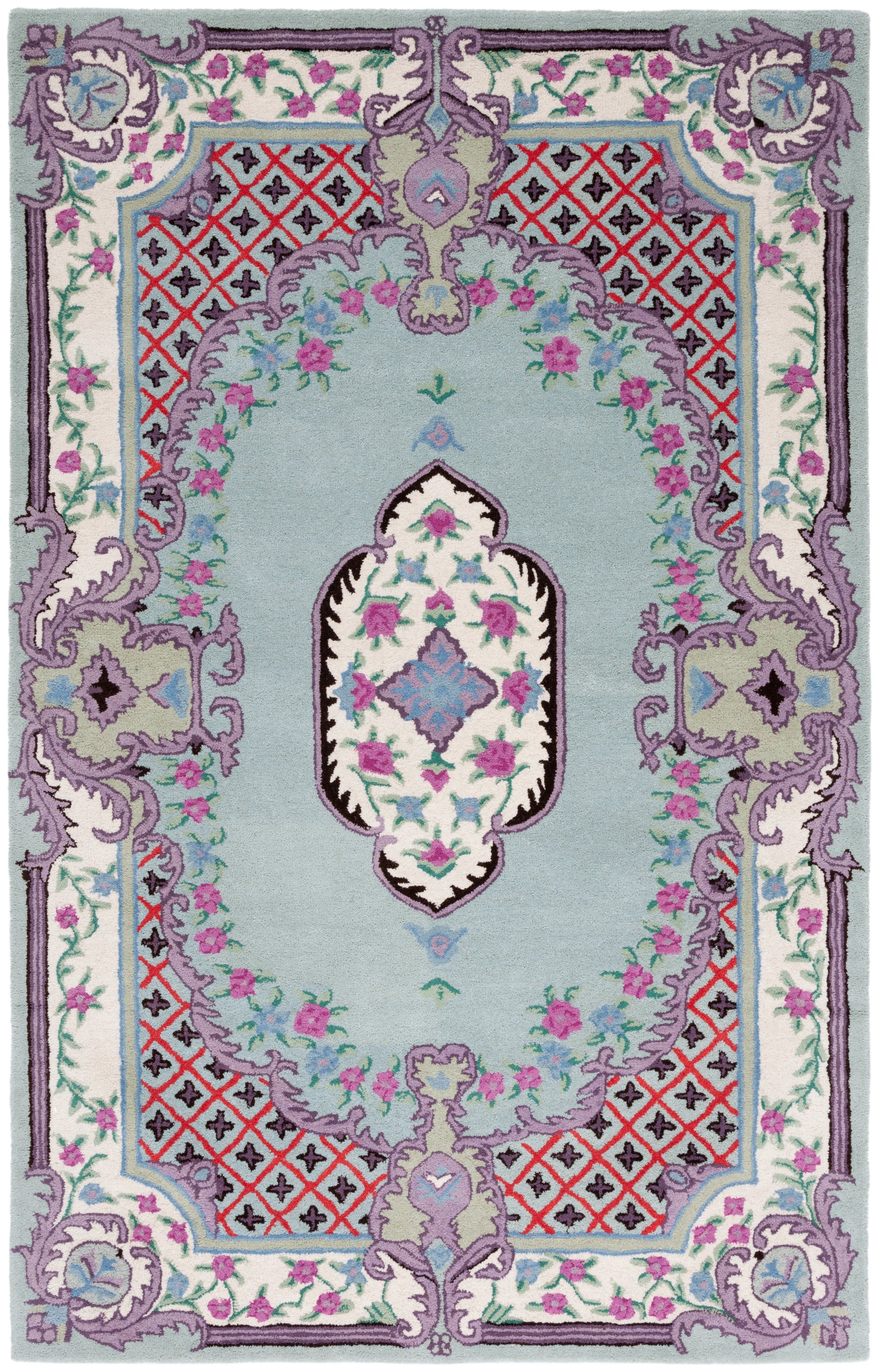 Safavieh Bellagio Blg535Y Light Green/Ivory Area Rug