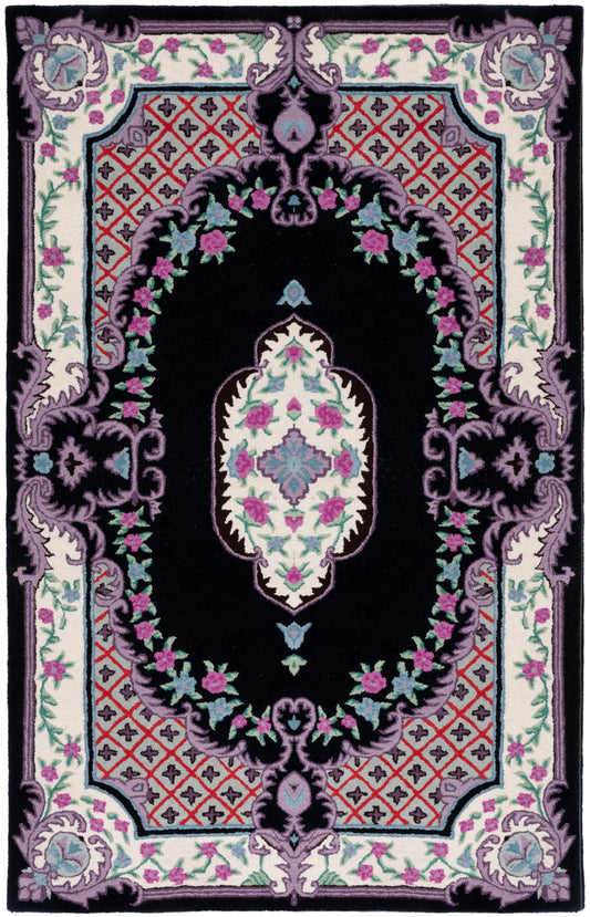 Safavieh Bellagio Blg535Z Black/Ivory Area Rug