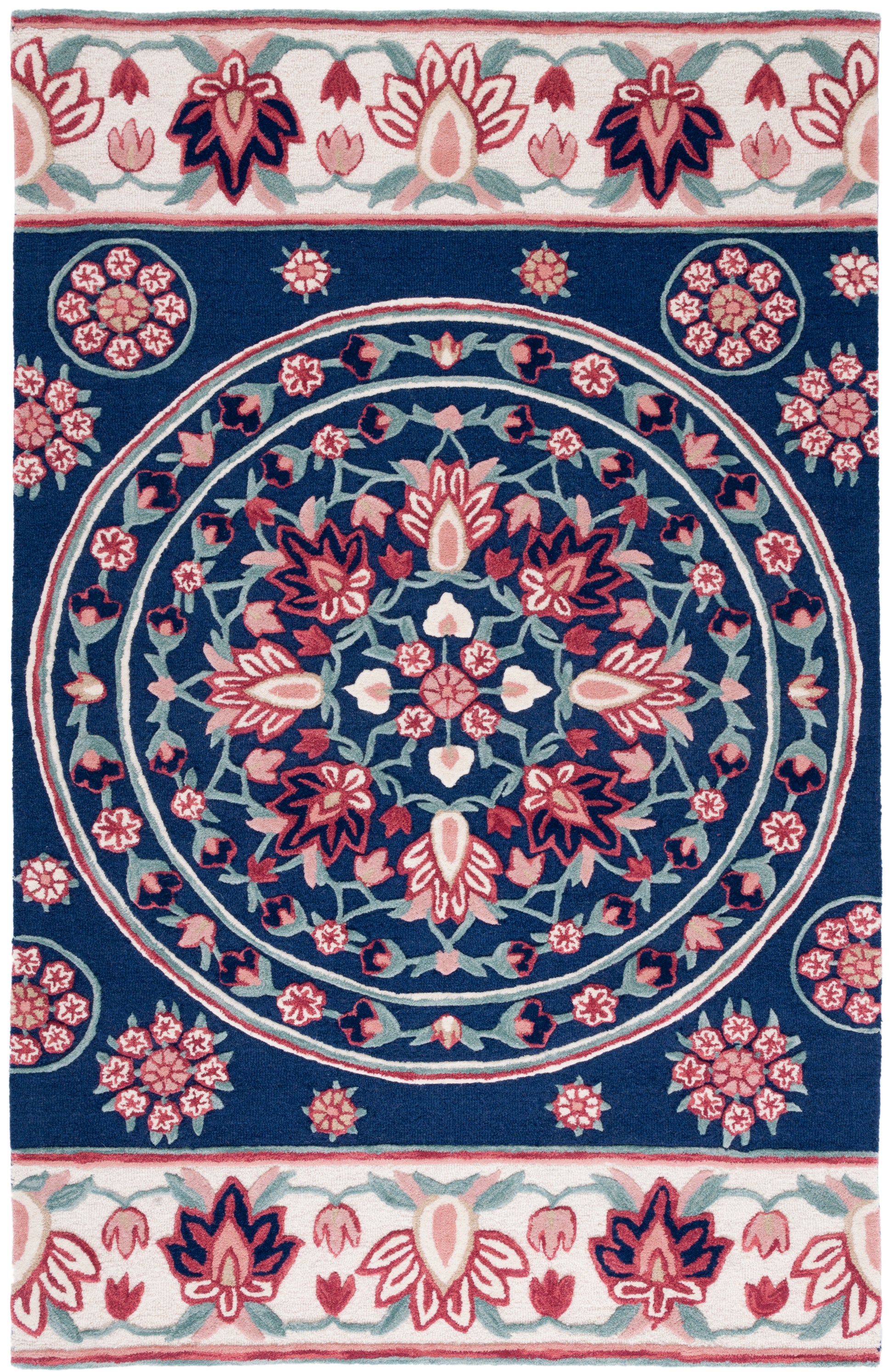 Safavieh Bellagio Blg601N Navy/Ivory Area Rug