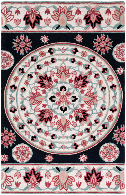 Safavieh Bellagio Blg601Z Black/Ivory Area Rug