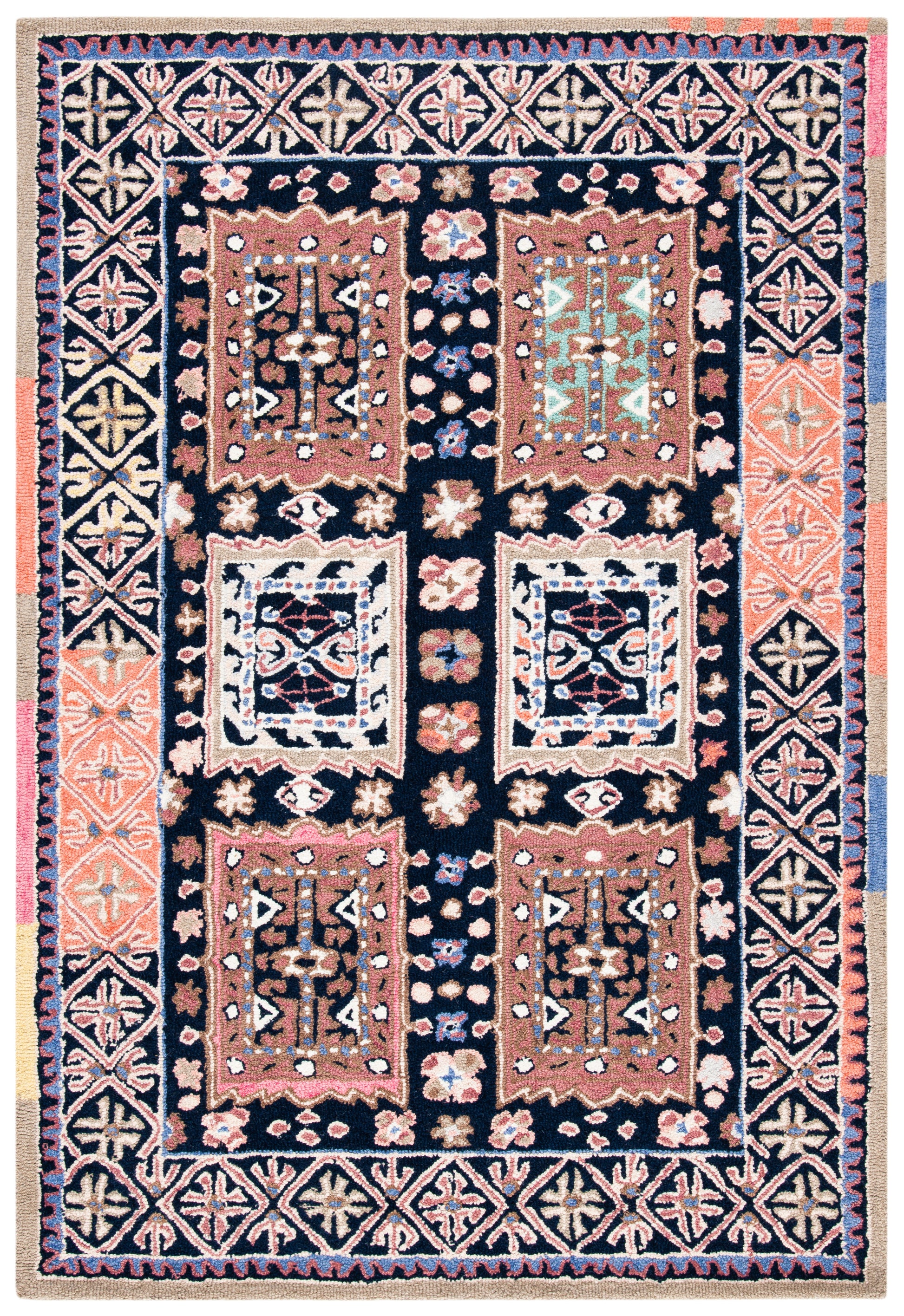 Safavieh Bellagio Blg609Z Black/Navy Area Rug