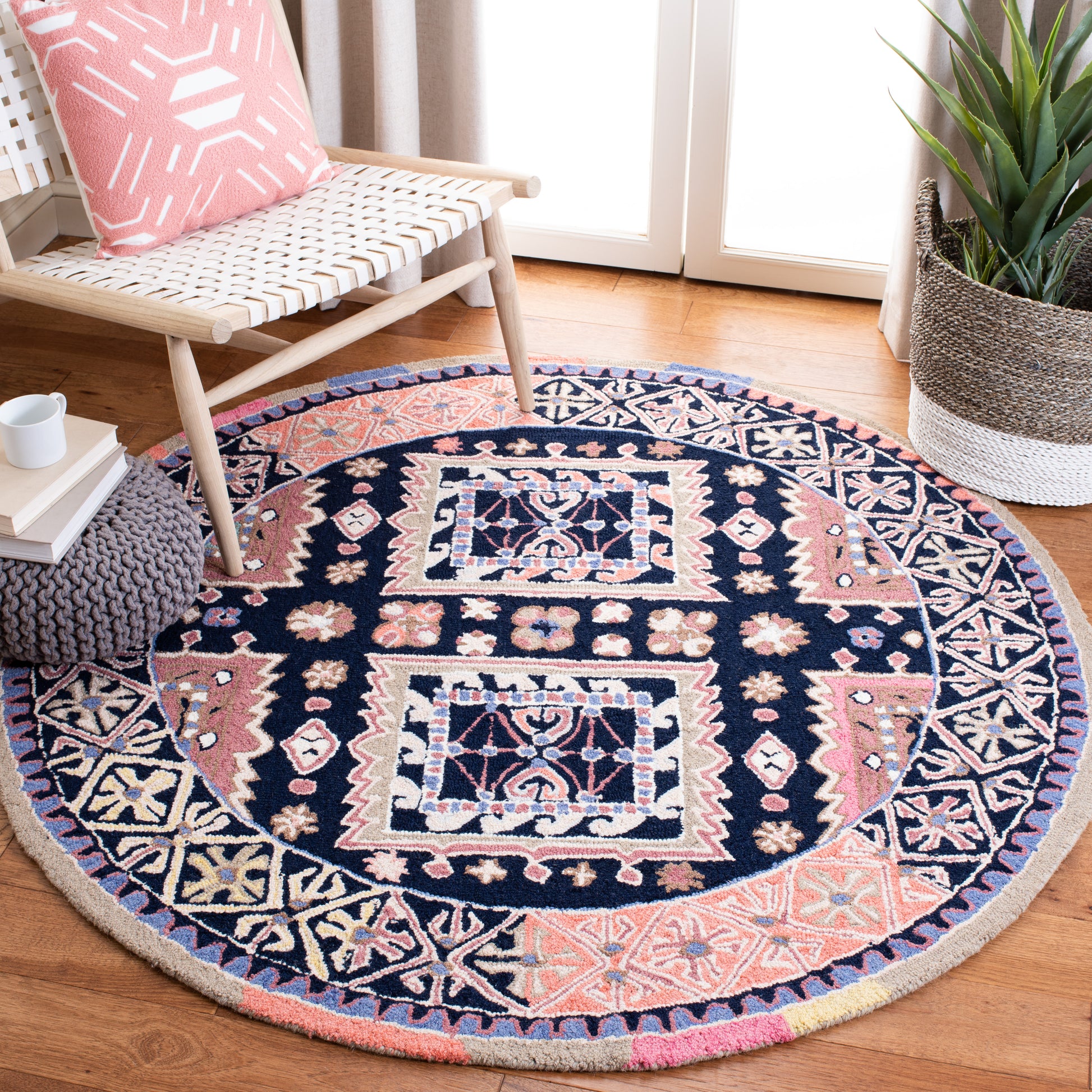 Safavieh Bellagio Blg609Z Black/Navy Area Rug