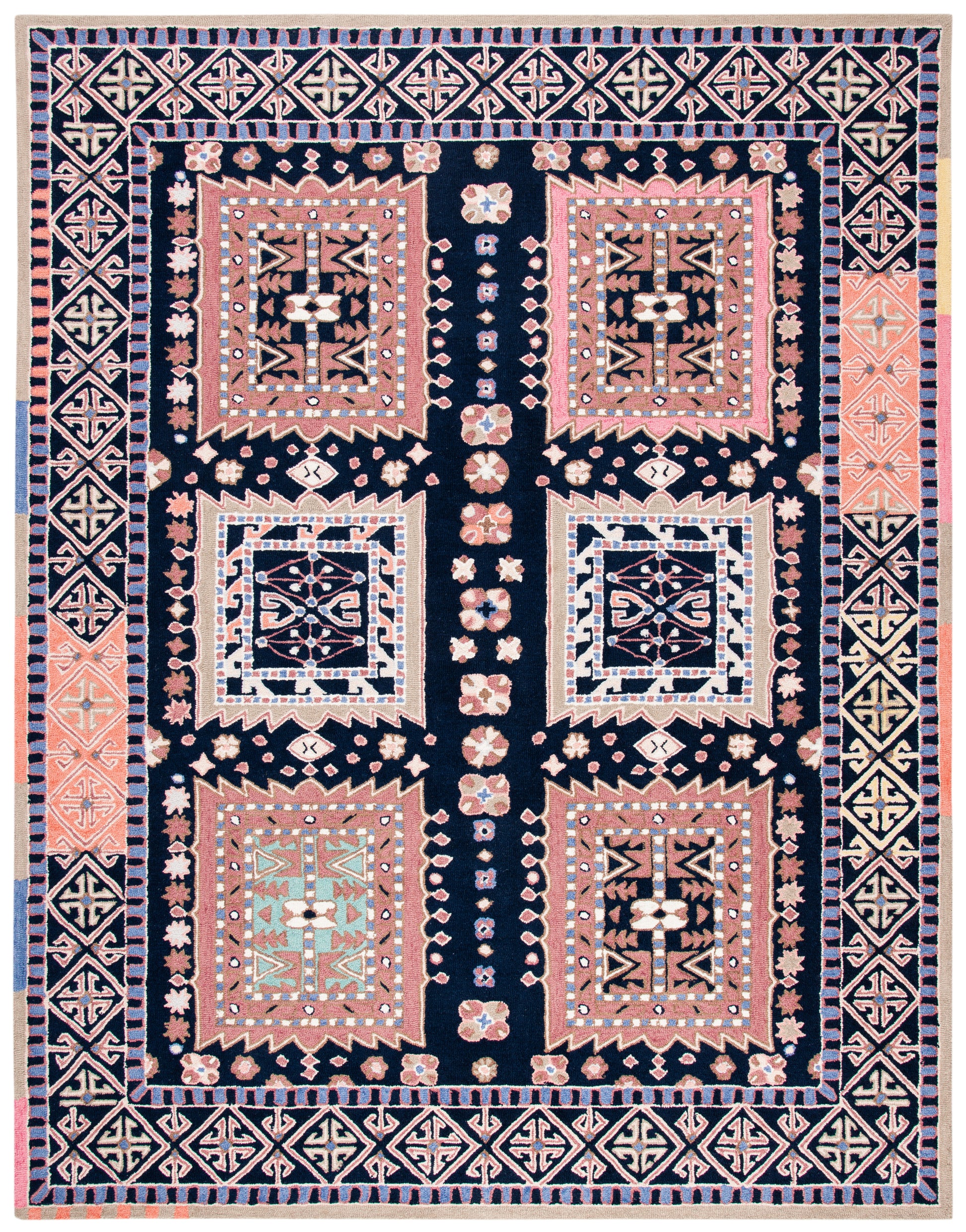 Safavieh Bellagio Blg609Z Black/Navy Area Rug