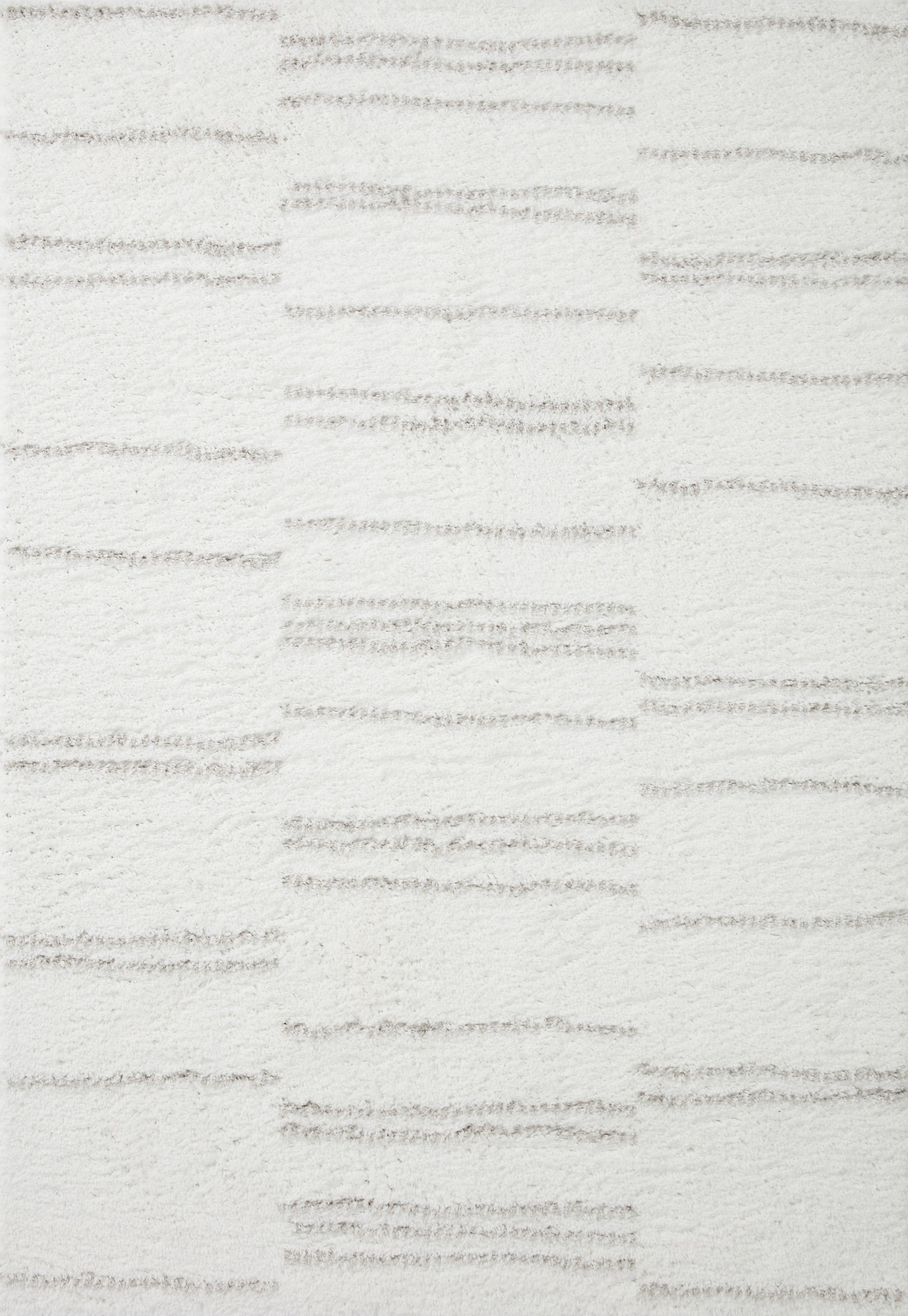 Loloi Bliss Shag Bls-02 White/Grey Area Rug