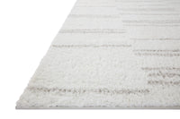 Loloi Bliss Shag Bls-02 White/Grey Area Rug