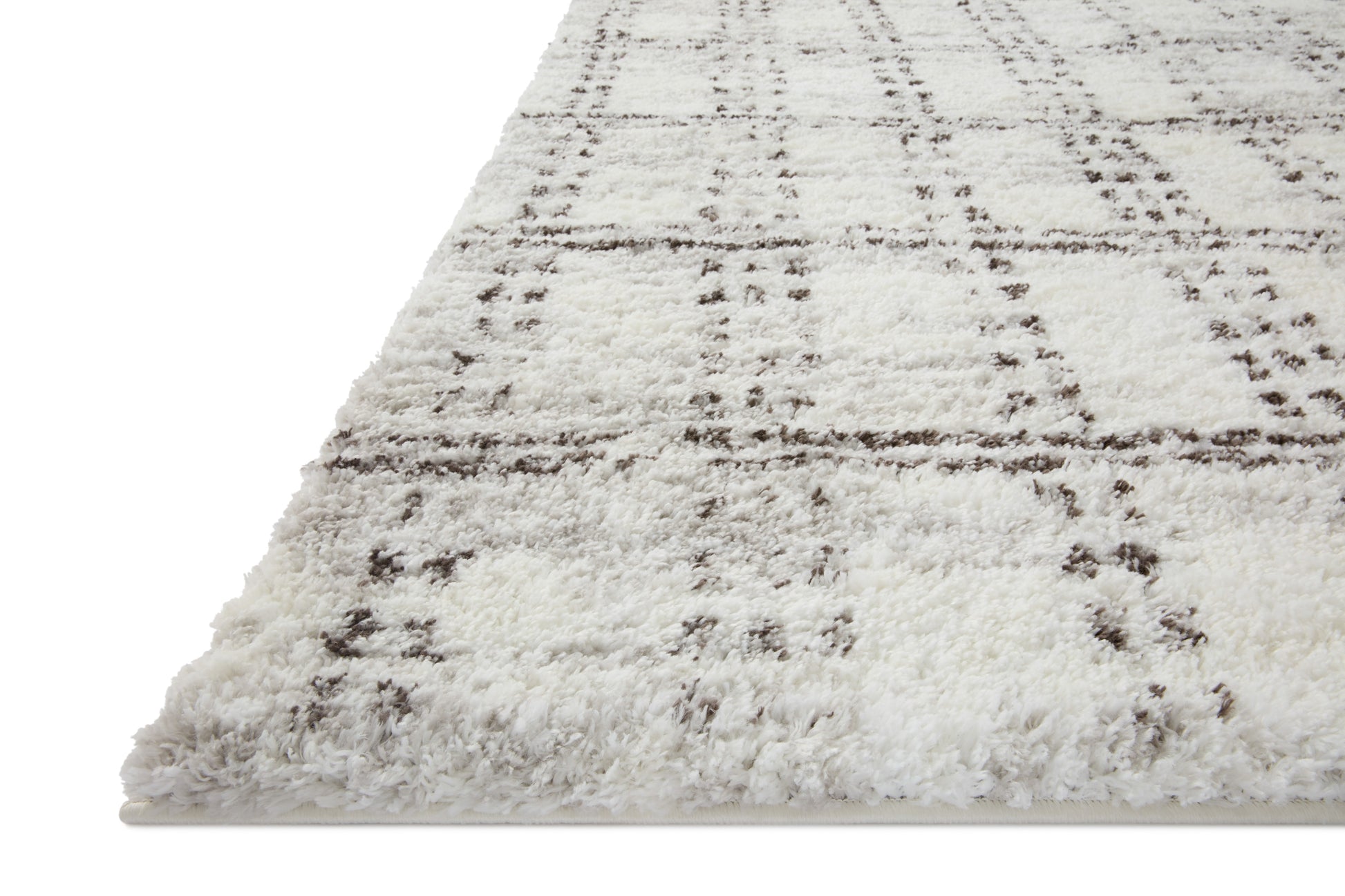 Loloi Bliss Shag Bls-03 Cream/Grey Area Rug