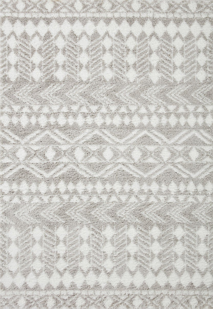 Loloi Bliss Shag Bls-05 Grey/White Area Rug