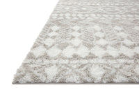 Loloi Bliss Shag Bls-05 Grey/White Area Rug