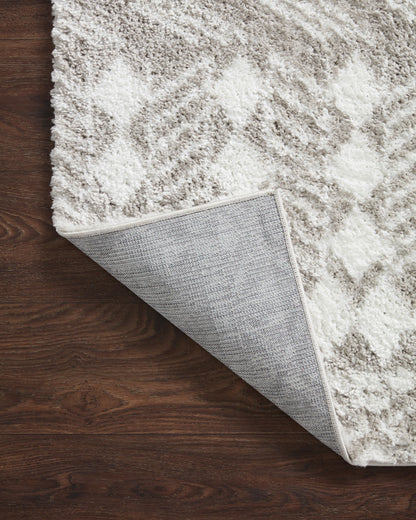 Loloi Bliss Shag Bls-05 Grey/White Area Rug