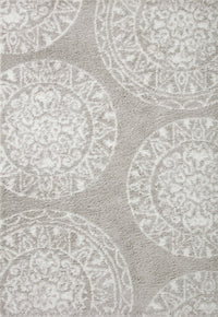 Loloi Bliss Shag Bls-06 Grey/White Area Rug