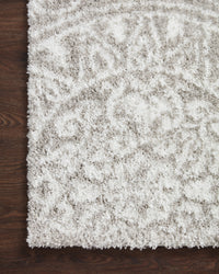 Loloi Bliss Shag Bls-06 Grey/White Area Rug