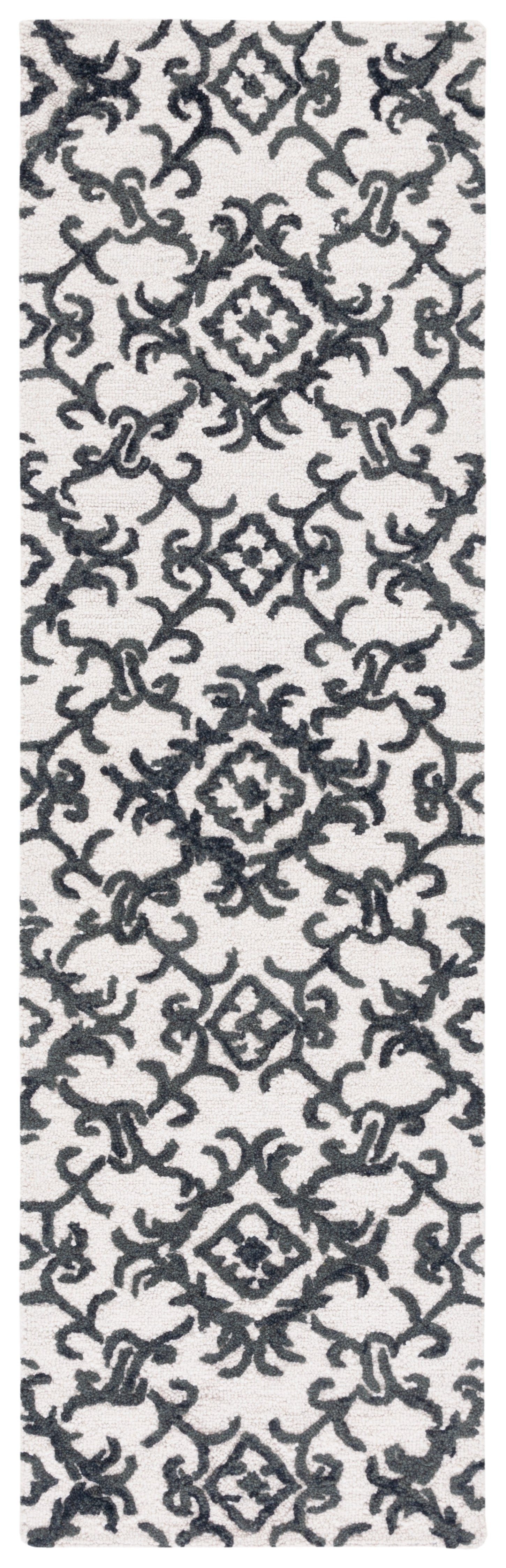 Safavieh Blossom Blm104B Ivory/Black Area Rug