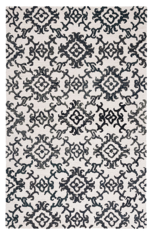 Safavieh Blossom Blm104B Ivory/Black Area Rug