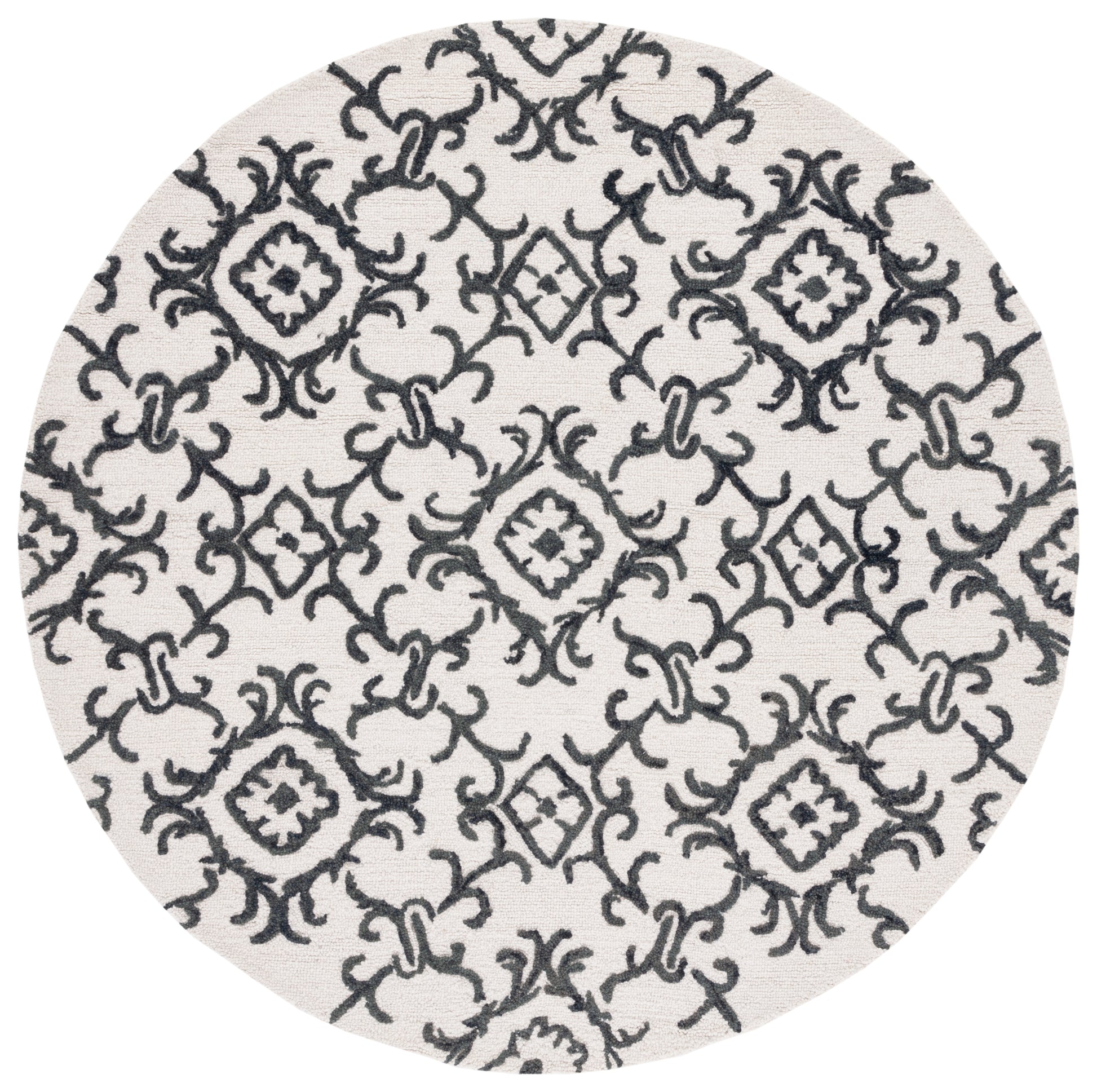 Safavieh Blossom Blm104B Ivory/Black Area Rug