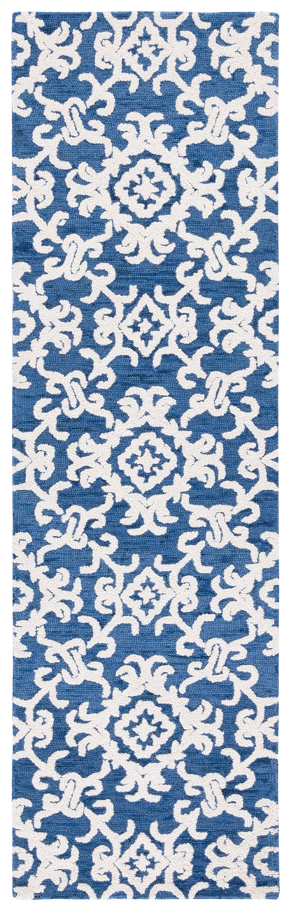 Safavieh Blossom Blm104N Navy/Ivory Area Rug