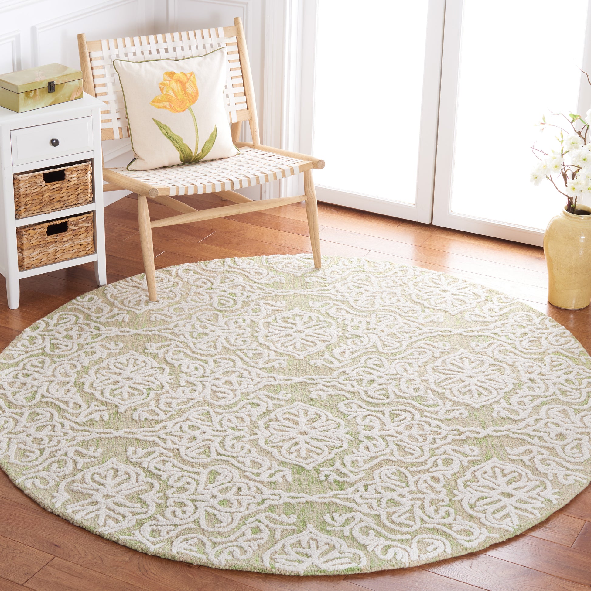 Safavieh Blossom Blm112X Light Green/Ivory Area Rug