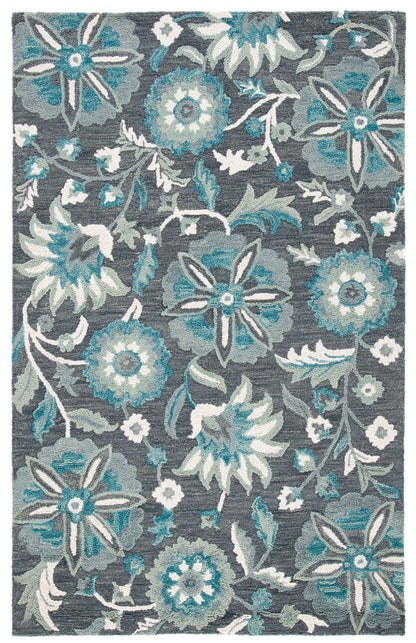 Safavieh Blossom Blm175G Grey/Blue Area Rug