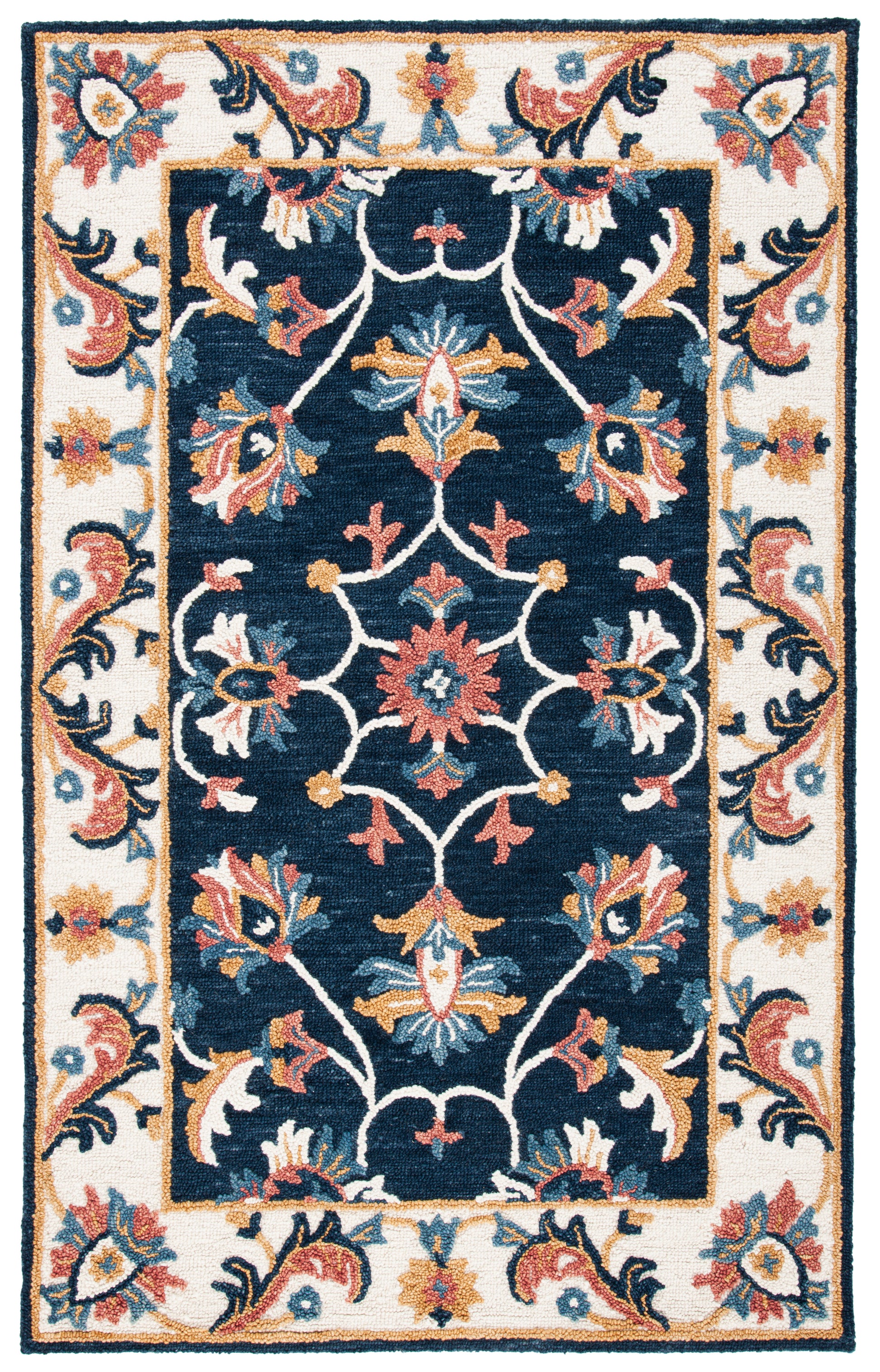 Safavieh Blossom Blm176M Blue/Ivory Area Rug