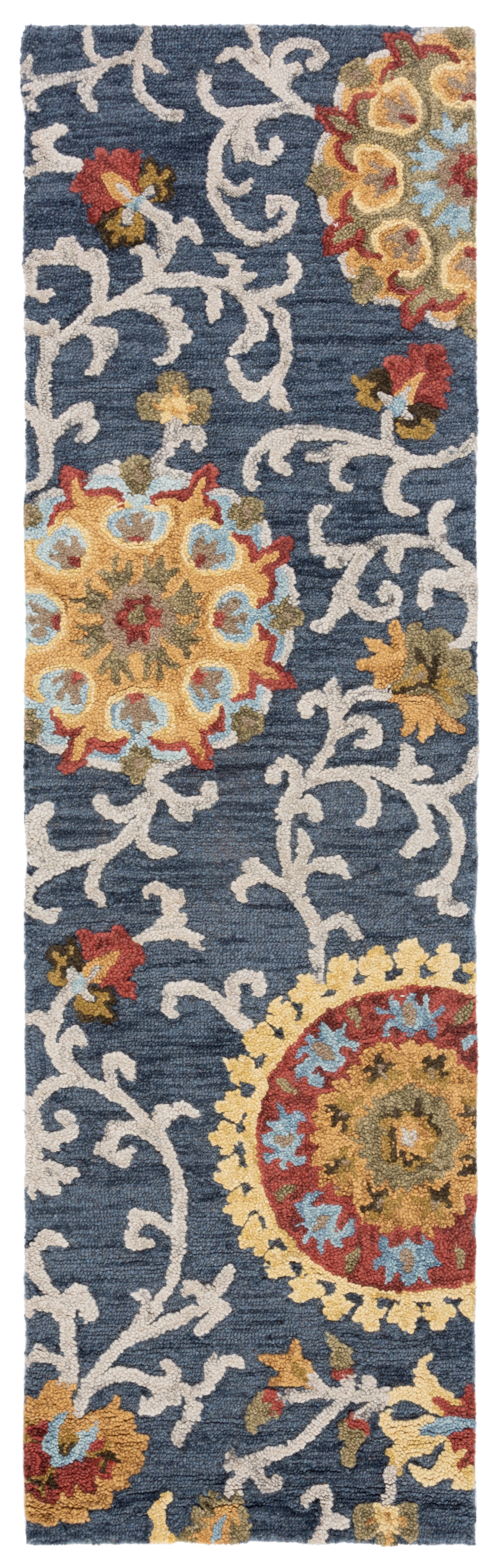 Safavieh Blossom Blm401N Navy/Multi Area Rug