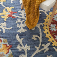 Safavieh Blossom Blm401N Navy/Multi Area Rug