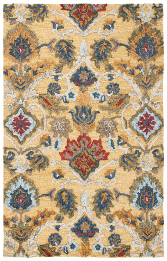 Safavieh Blossom Blm402D Gold/Multi Area Rug