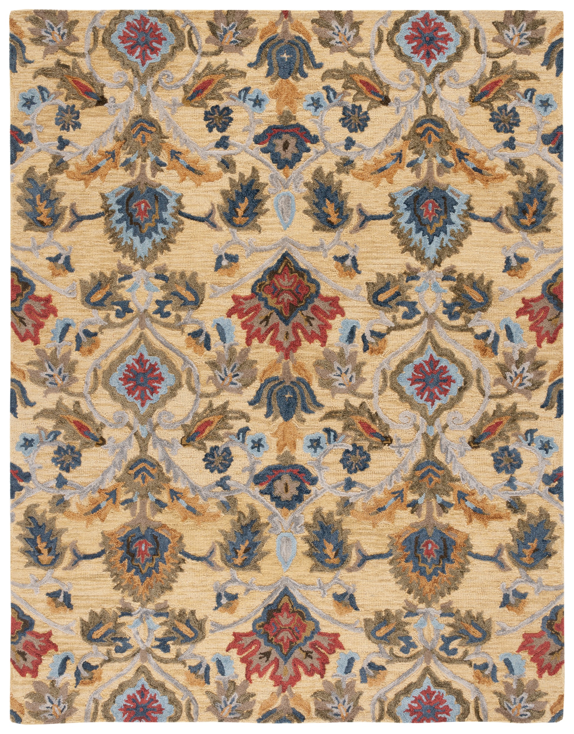 Safavieh Blossom Blm402D Gold/Multi Area Rug