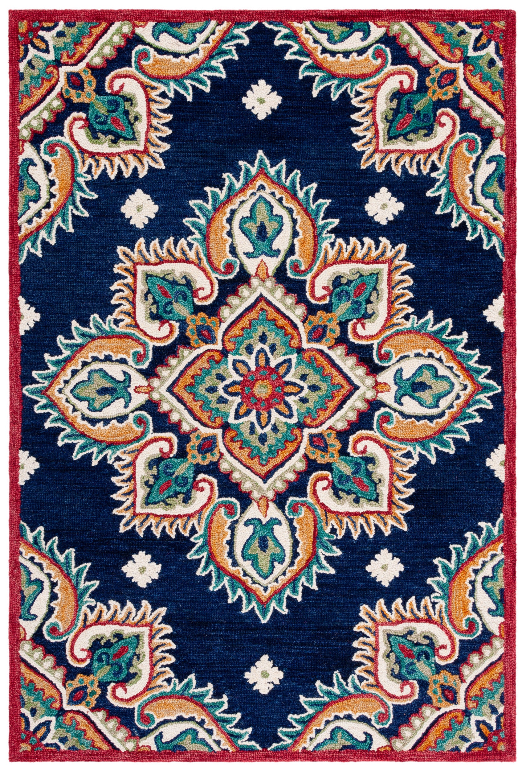 Safavieh Blossom Blm561N Navy/Ivory Area Rug