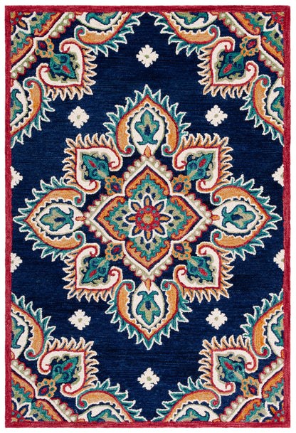 Safavieh Blossom Blm561N Navy/Ivory Area Rug