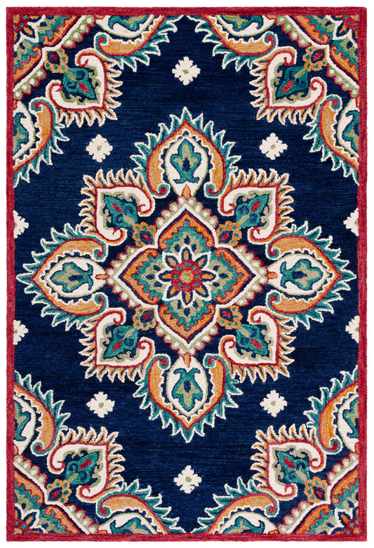 Safavieh Blossom Blm561N Navy/Ivory Area Rug