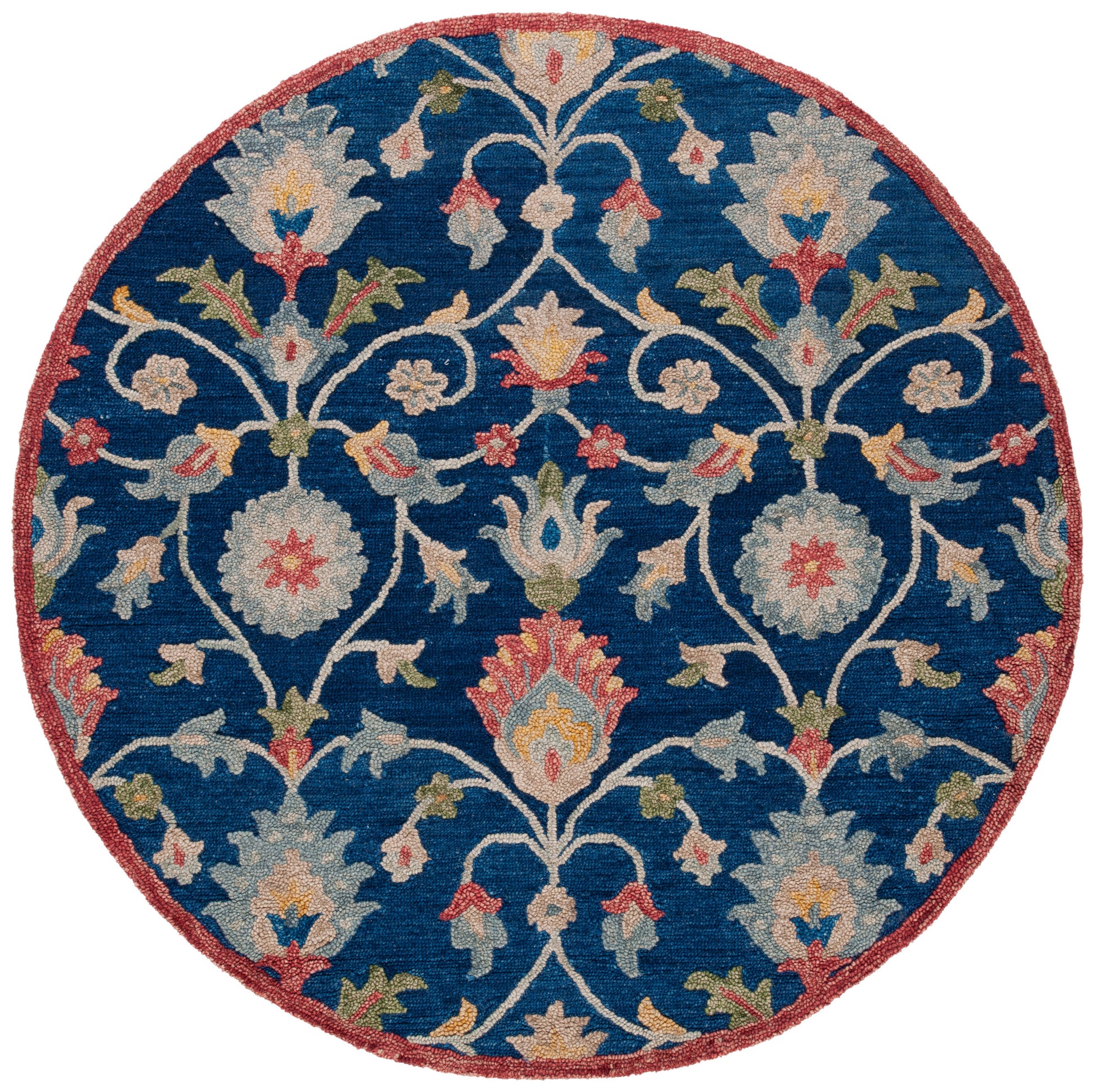 Safavieh Blossom Blm562M Blue/Rust Area Rug