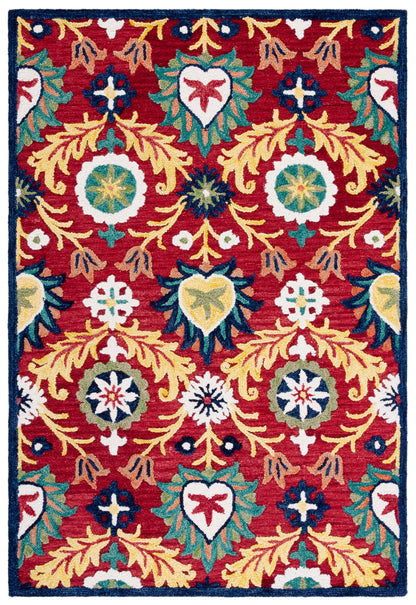 Safavieh Blossom Blm563D Red/Yellow Area Rug