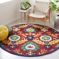 Safavieh Blossom Blm563D Red/Yellow Area Rug