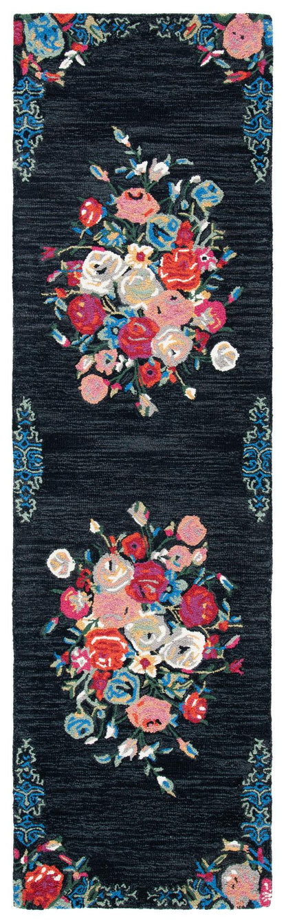 Safavieh Blossom Blm575Z Black/Pink Area Rug