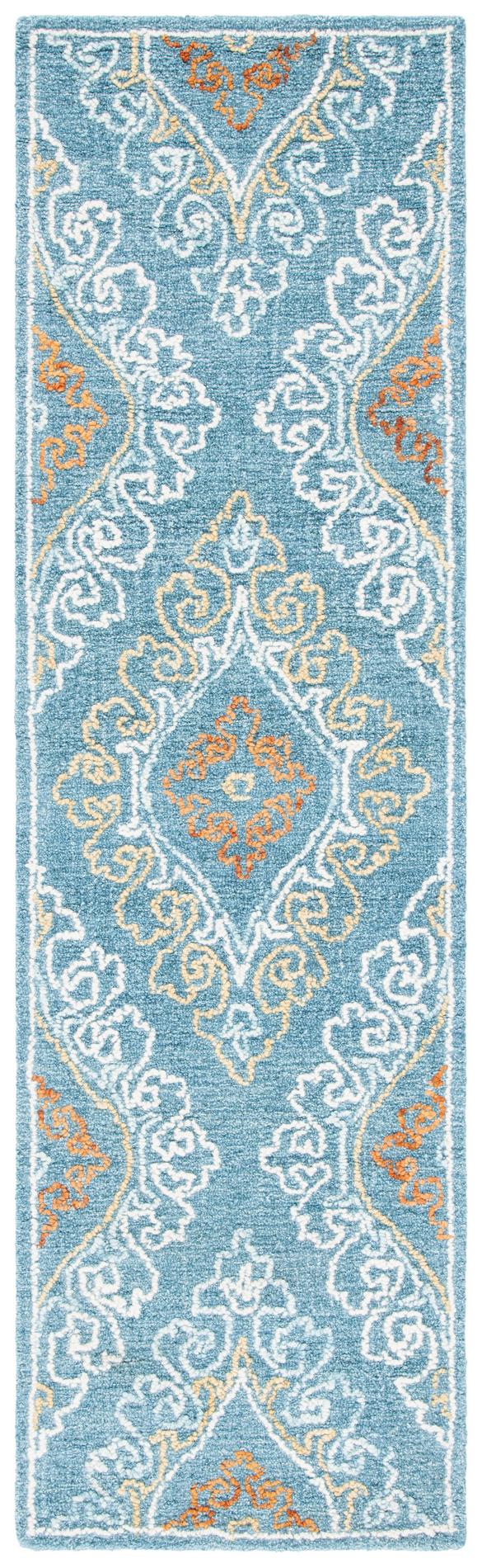 Safavieh Blossom Blm606M Blue/Yellow Area Rug