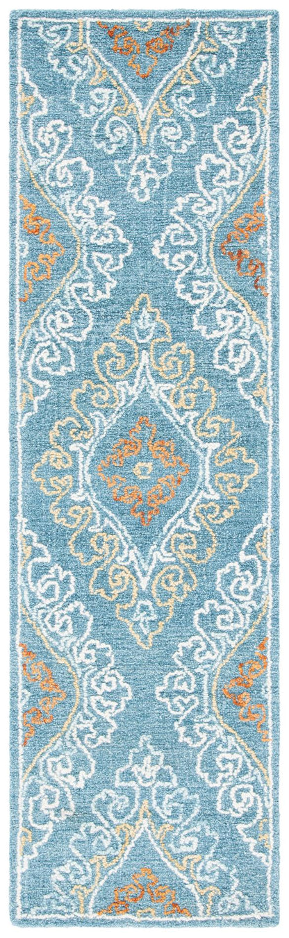 Safavieh Blossom Blm606M Blue/Yellow Area Rug