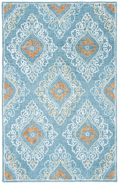 Safavieh Blossom Blm606M Blue/Yellow Area Rug