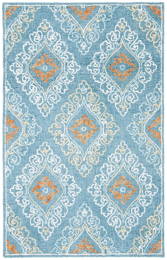 Safavieh Blossom Blm606M Blue/Yellow Area Rug