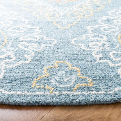 Safavieh Blossom Blm606M Blue/Yellow Area Rug