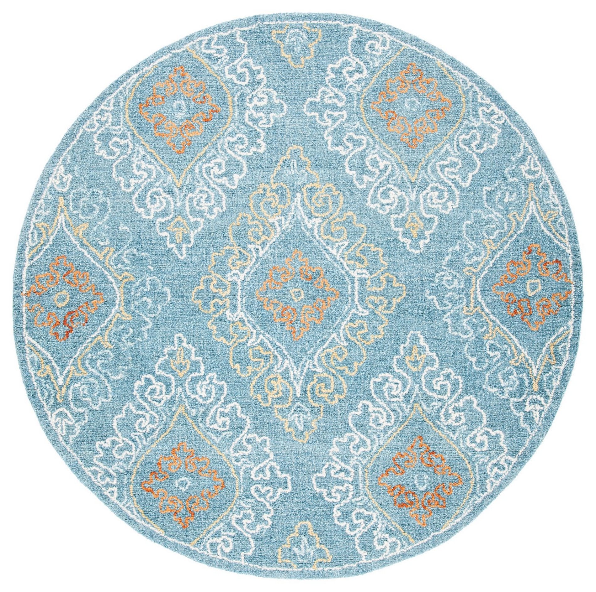 Safavieh Blossom Blm606M Blue/Yellow Area Rug