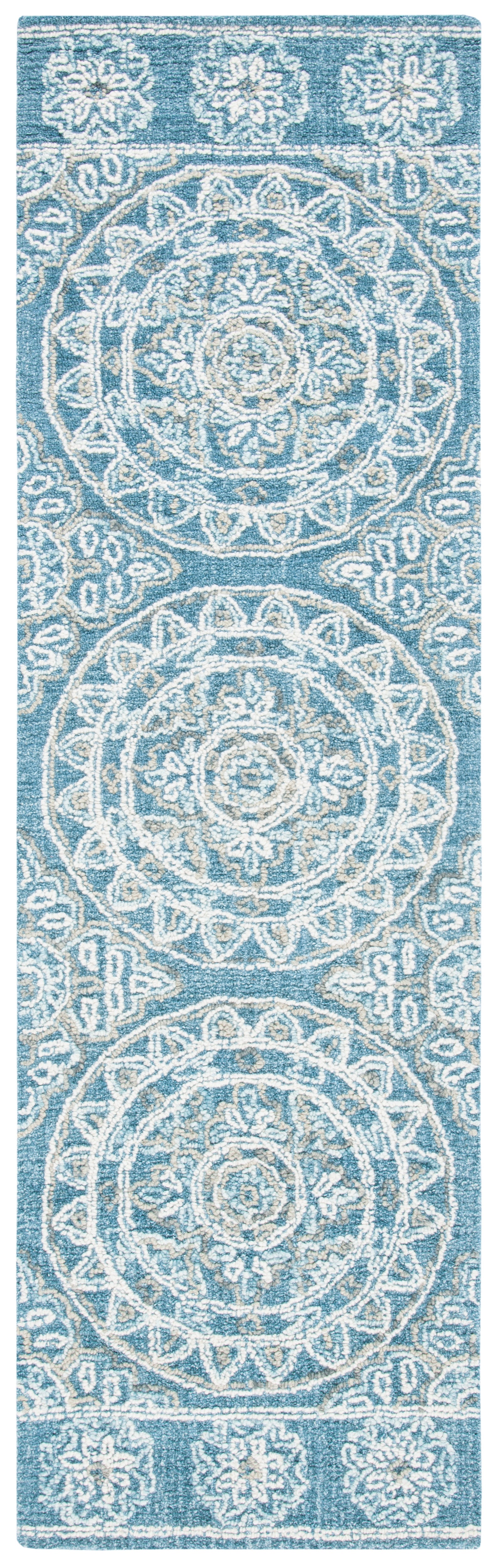 Safavieh Blossom Blm607M Blue/Ivory Area Rug