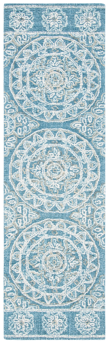 Safavieh Blossom Blm607M Blue/Ivory Area Rug