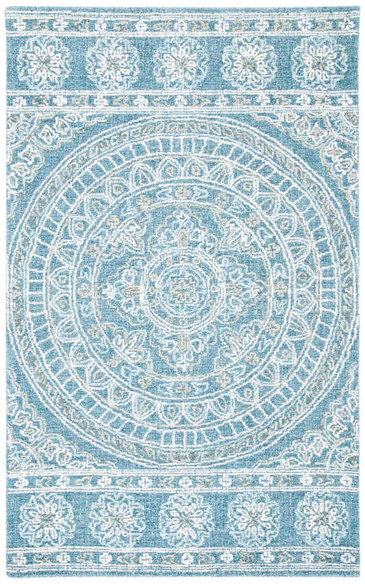 Safavieh Blossom Blm607M Blue/Ivory Area Rug