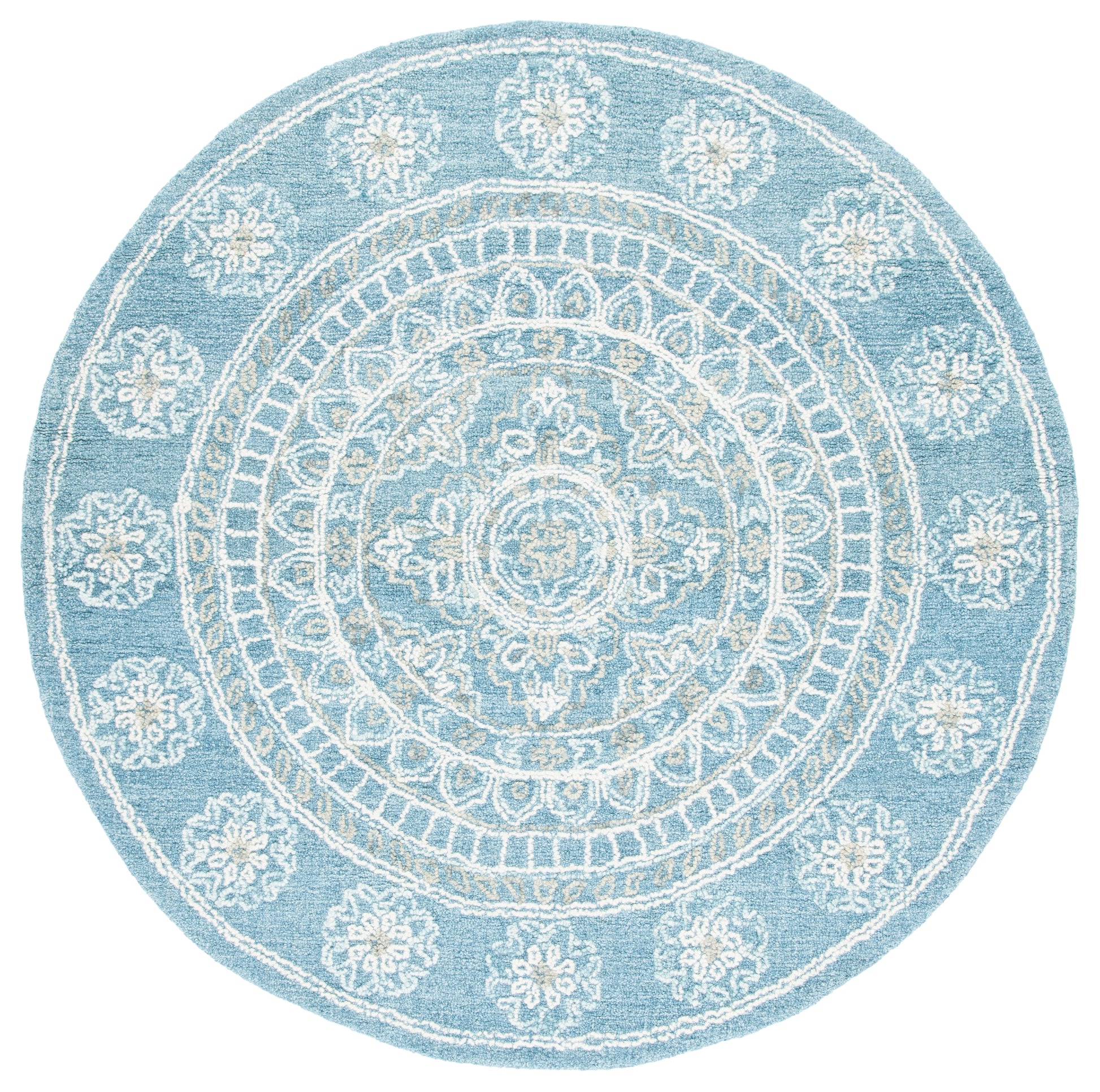 Safavieh Blossom Blm607M Blue/Ivory Area Rug