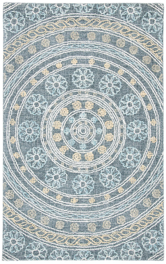 Safavieh Blossom Blm608H Charcoal/Yellow Area Rug