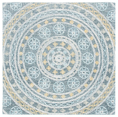 Safavieh Blossom Blm608H Charcoal/Yellow Area Rug