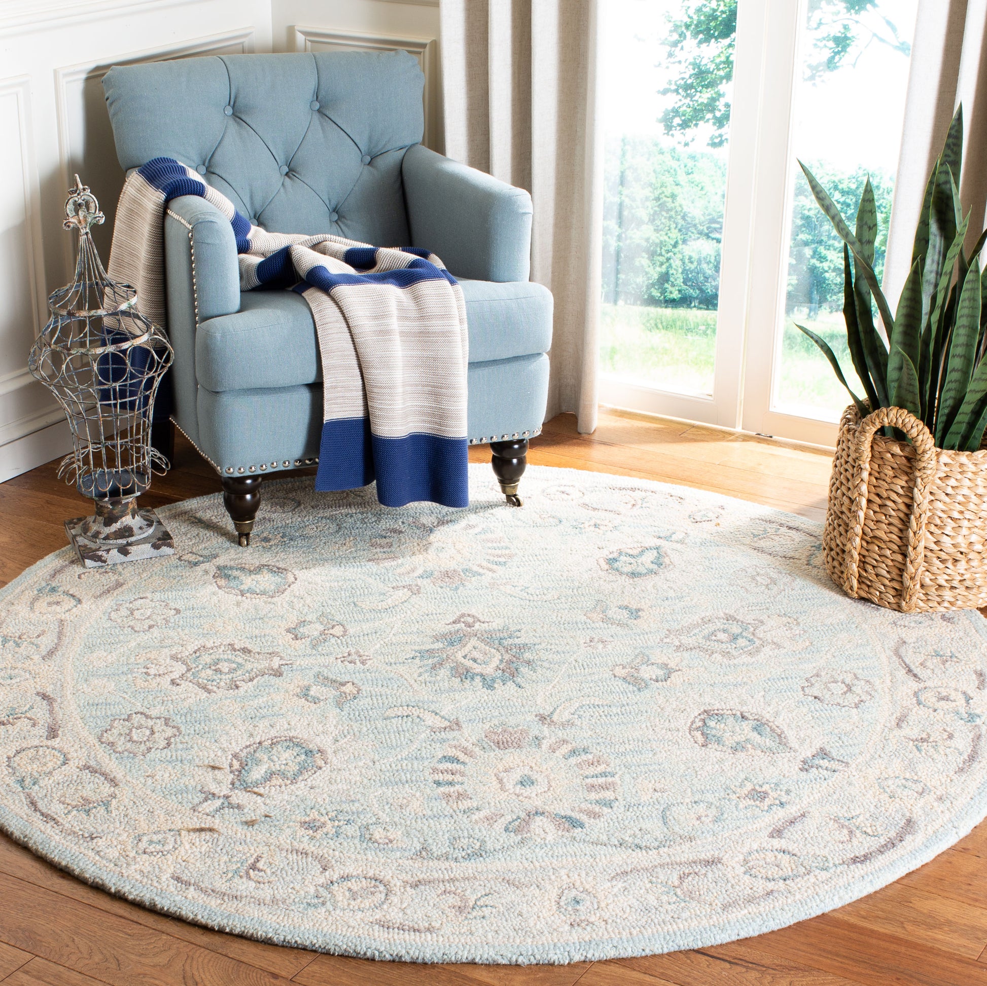 Safavieh Blossom Blm702F Grey/Multi Area Rug