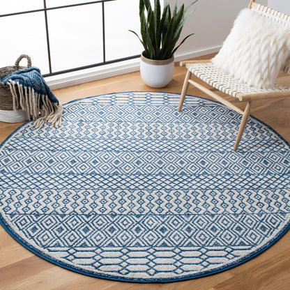 Safavieh Belmont Bmt132N Navy/Grey Area Rug