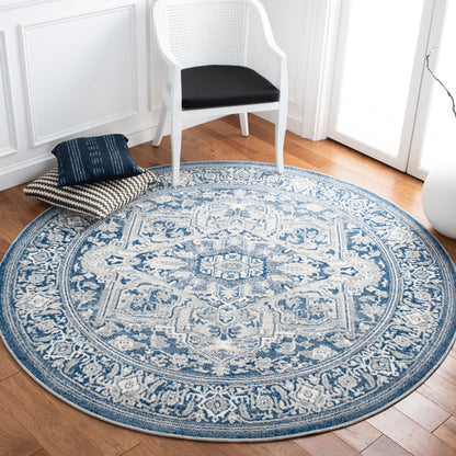 Safavieh Belmont Bmt134N Navy/Grey Area Rug