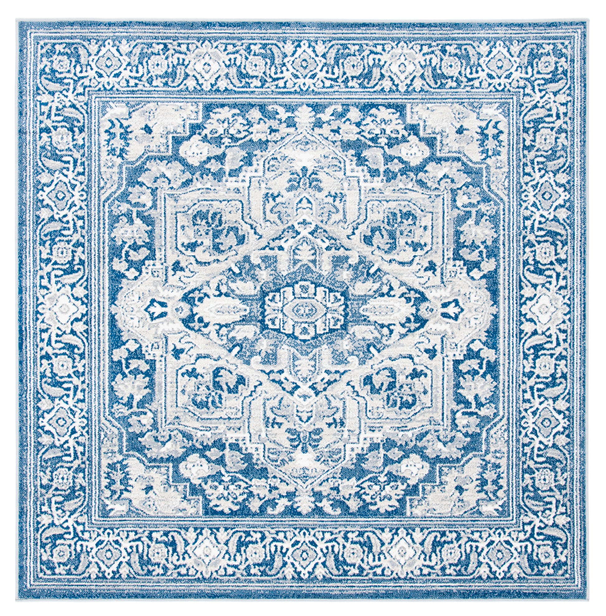 Safavieh Belmont Bmt134N Navy/Grey Area Rug