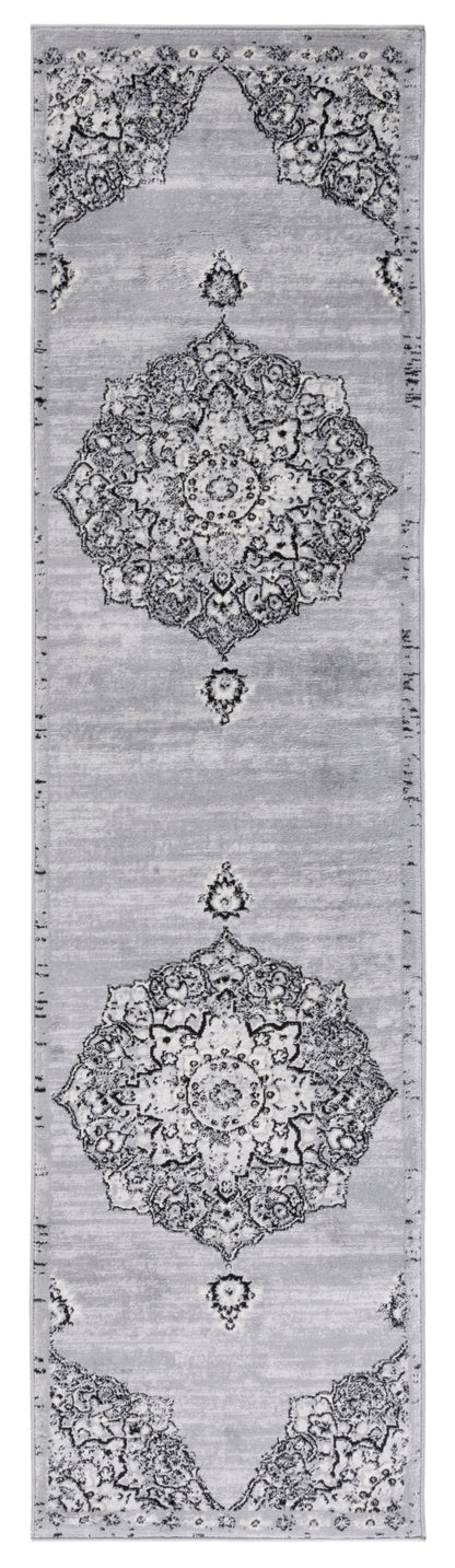 Safavieh Brentwood Bnt802G Silver/Black Area Rug